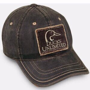 Ducks Unlimited Embroidered Patch Distressed Style Cap Hat - NEW Fast Ship
